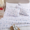 Alpine Collection Printed Flannel Sheet Set