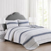 Maeve Collection Striped Quilt Set