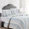 Sofia Collection Striped Quilt Set