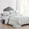 Sofia Collection Striped Quilt Set