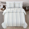 Sofia Collection Striped Quilt Set