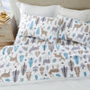 Alpine Collection Printed Flannel Sheet Set