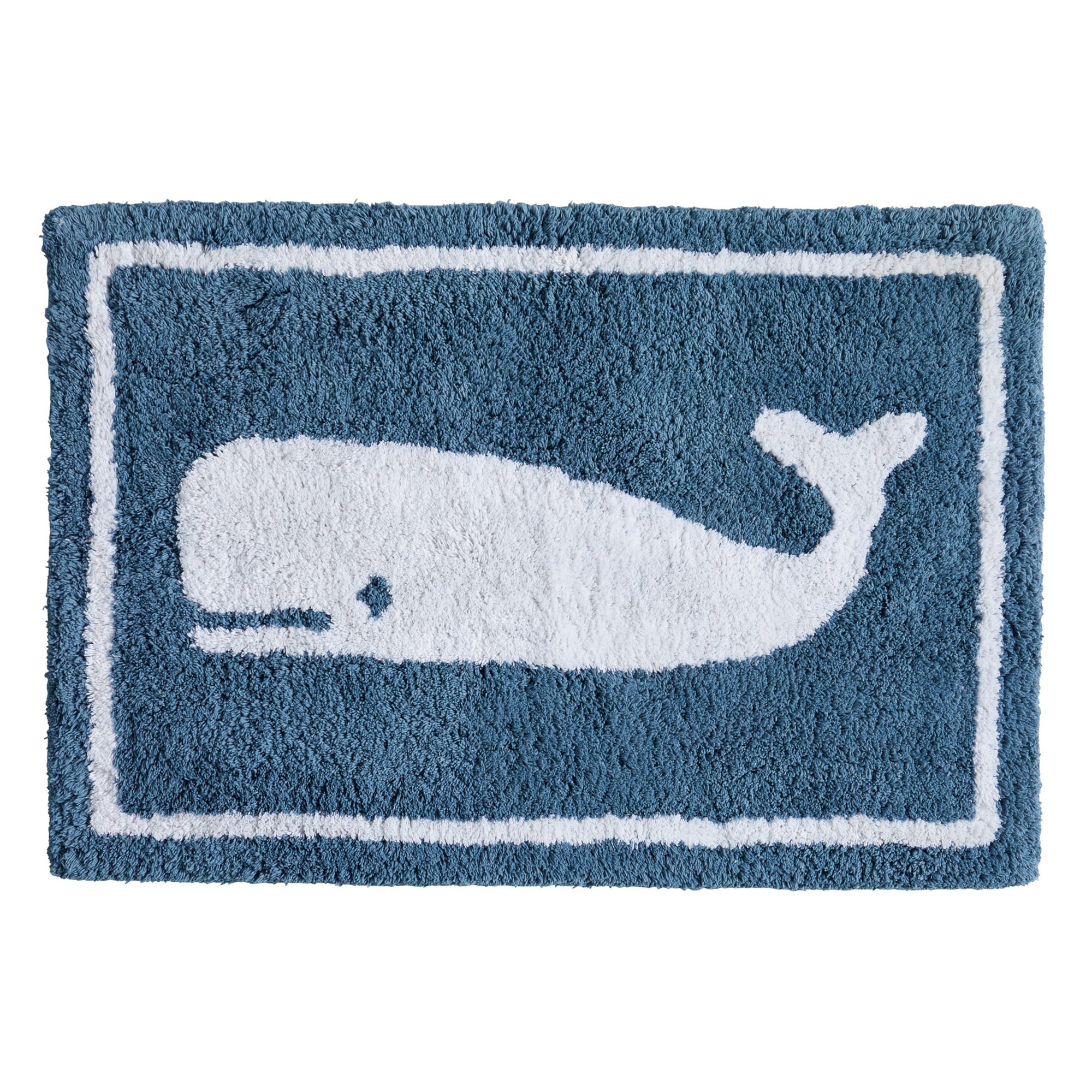 Plush tufted cotton bath rug featuring a fun decorative design with raised detailing. Soft, highly absorbent, and quick-drying, this 20 x 30 inch rug adds comfort and personality to any bathroom. Machine washable for easy care.