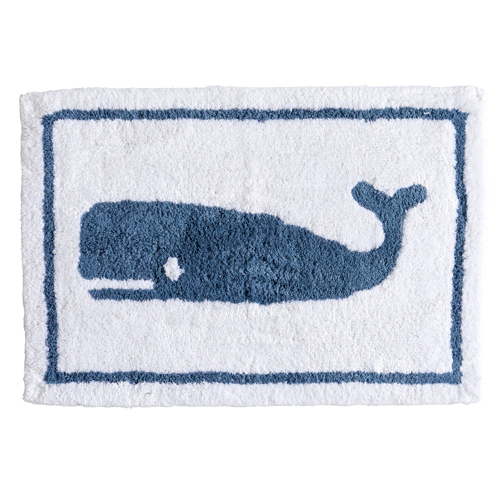 Plush tufted cotton bath rug featuring a fun decorative design with raised detailing. Soft, highly absorbent, and quick-drying, this 20 x 30 inch rug adds comfort and personality to any bathroom. Machine washable for easy care.