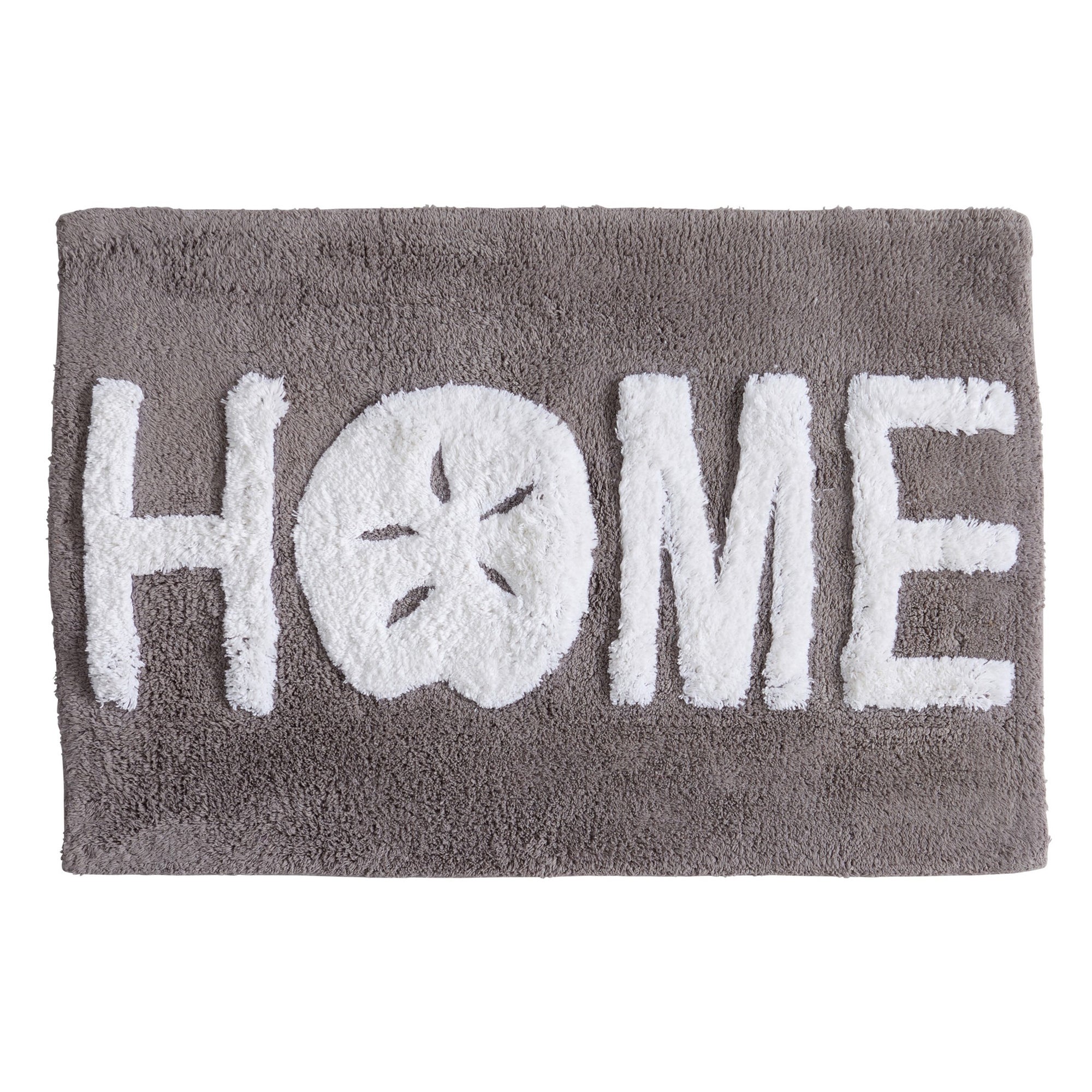 Plush tufted cotton bath rug featuring a fun decorative design with raised detailing. Soft, highly absorbent, and quick-drying, this 20 x 30 inch rug adds comfort and personality to any bathroom. Machine washable for easy care.