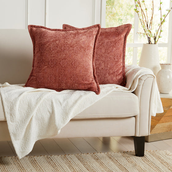 Charlotte Collection Chenille Jacquard Pillow Covers