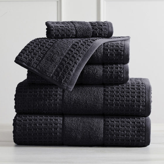 Harper Collection Waffle Textured Bath Towels