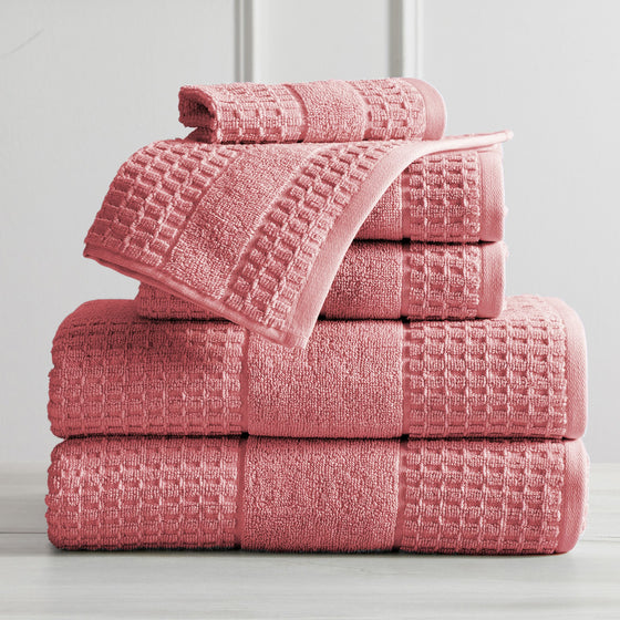 Harper Collection Waffle Textured Bath Towels