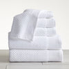 Belle Collection Waffle Textured Bath Towels