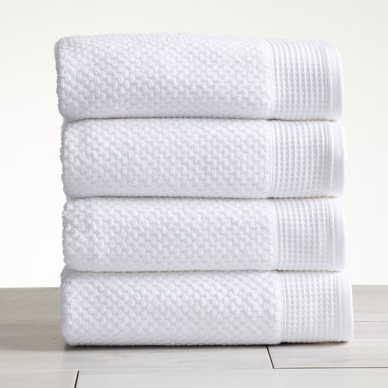 Belle Collection Waffle Textured Bath Towels