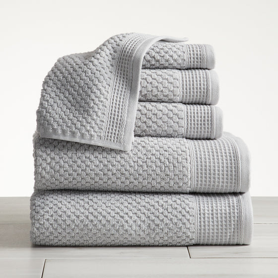 Belle Collection Waffle Textured Bath Towels