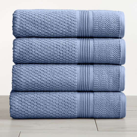 Zoey Collection Waffle Textured Bath Towels