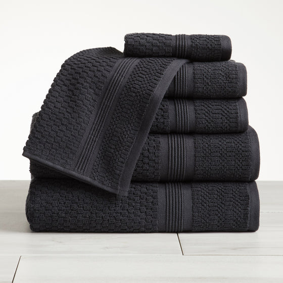 Zoey Collection Waffle Textured Bath Towels