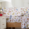 Alpine Collection Printed Flannel Sheet Set