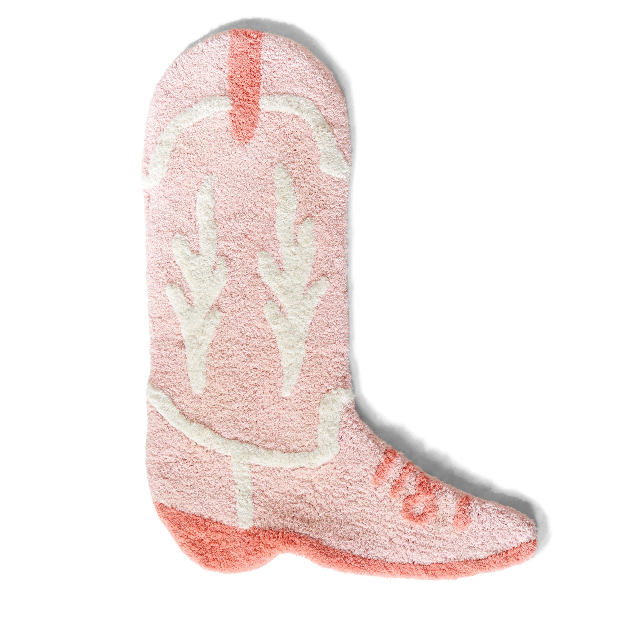 Pink and white eye mask with a design on a white background