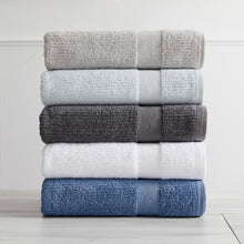  Roda Collection Cotton Ribbed Bath Towels