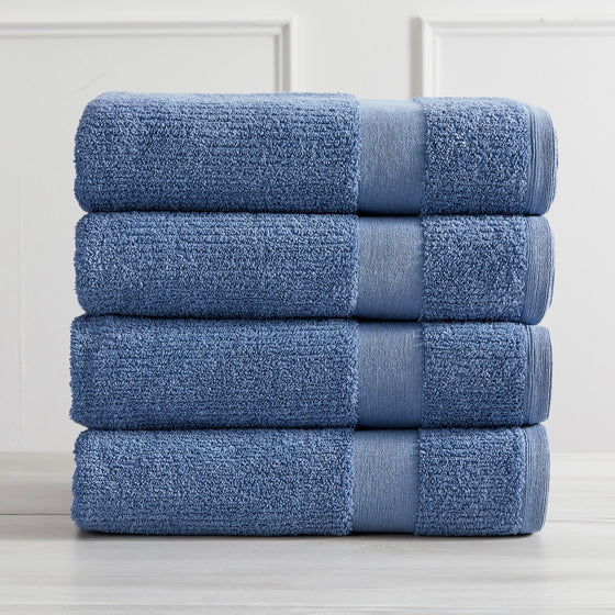 Roda Collection Cotton Ribbed Bath Towels