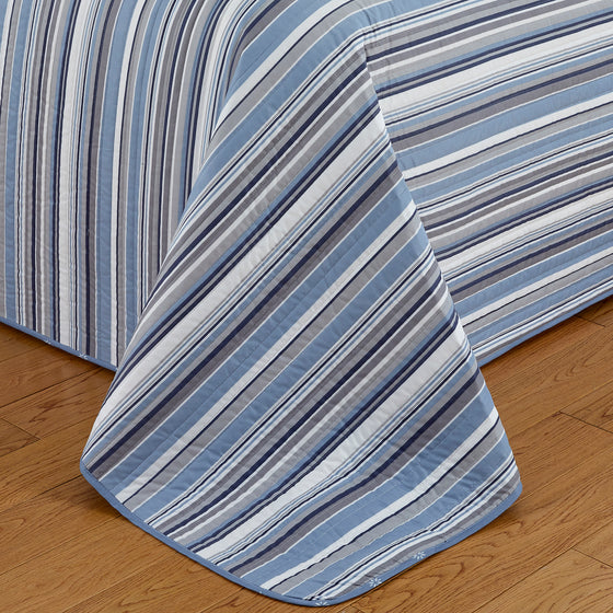 Elise Collection Striped Quilt Set