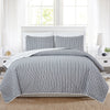 Nora Collection Striped Quilt Set