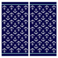 100% cotton velour beach towel featuring a colorful jacquard design, displayed on a wooden deck. Soft, absorbent, and durable, perfect for beach days, poolside lounging, and summer travel.